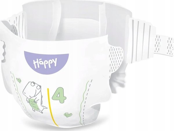 Happy Pieluchy HAPPY Maxi (8-14kg) diapers 62pcs, size 4 NEW, BB-054-LU62-W01
