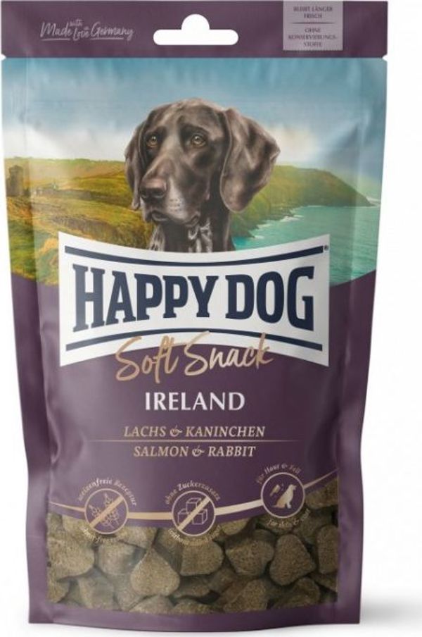 Happy Dog Soft Snack Ireland Λιχουδιές Σκύλου με Σολομό & Κουνέλι, 100g