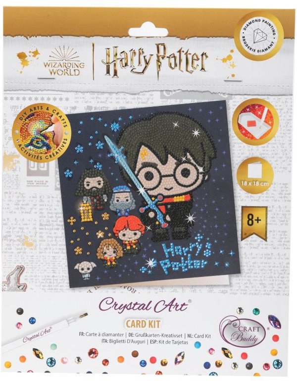 Κάρτα Τέχνης Κρυστάλλου HARRY POTTER, 18 x 18 cm