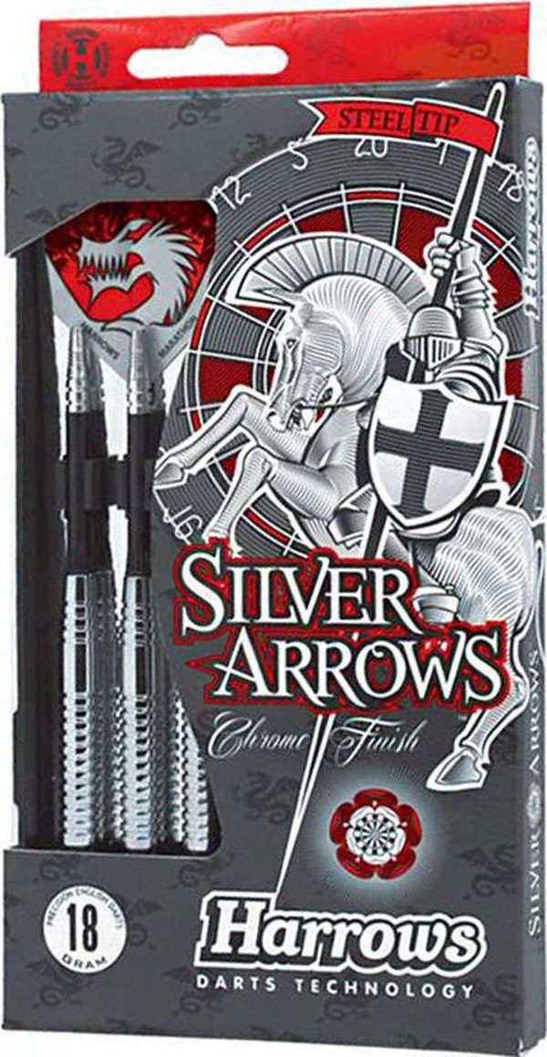 Harrows Βελάκια Darts STL Silver Arrows, 20g, Μεταλλική Μύτη, Αλουμινένιο Στέλεχος