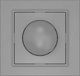 Harry Potter DIMMER 1-100W GREY LED DIMMER QR