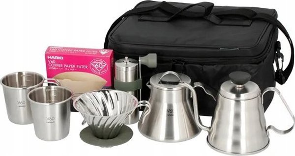 Hario Hario - Outdoor Coffee Full Set - Σετ αξεσουάρ καφέ με τσάντα