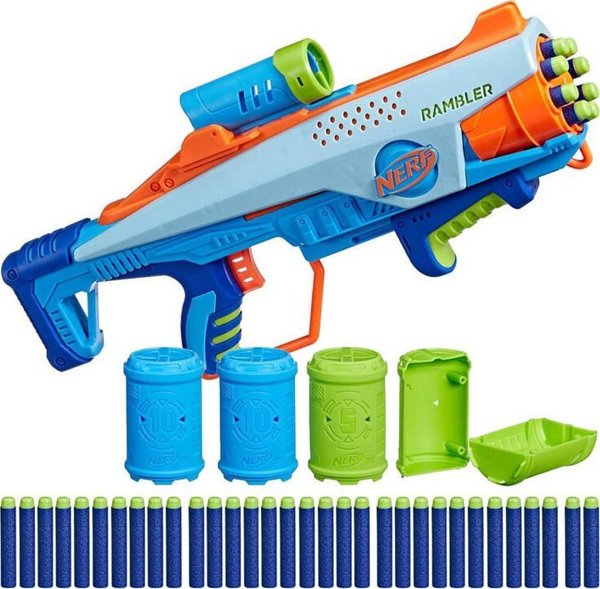 Ο εκτοξευτής Hasbro Nerf blaster Elite JR Rookie Pack 32 γύρους στοχεύει το ZA5180