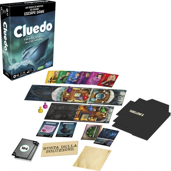Hasbro CLUEDO Επιτραπέζιο παιχνίδι Απόδραση SS Καταστροφή