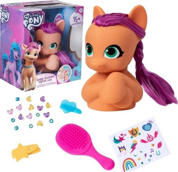 Hasbro Hasbro My Little Pony πόνυ Sunny Starscout κεφάλι για χτένισμα αξεσουάρ ZA5430