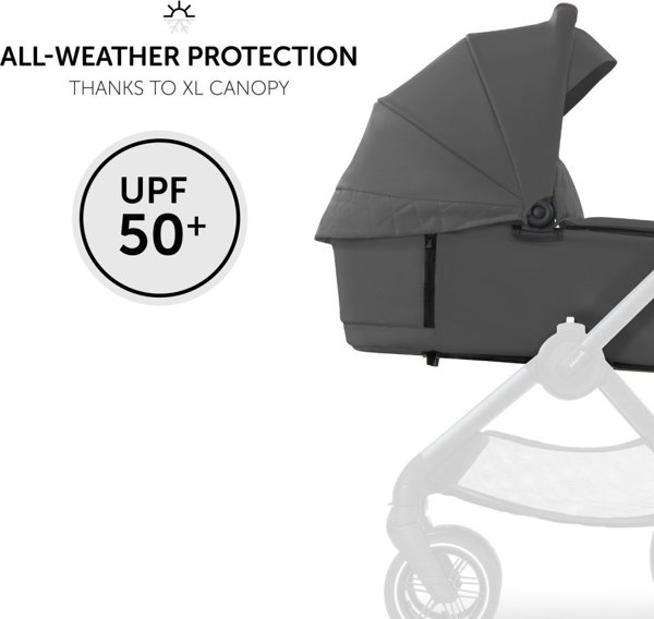 Hauck HAUCK carry Cot WALK N CARE, Dark Grey, 165423