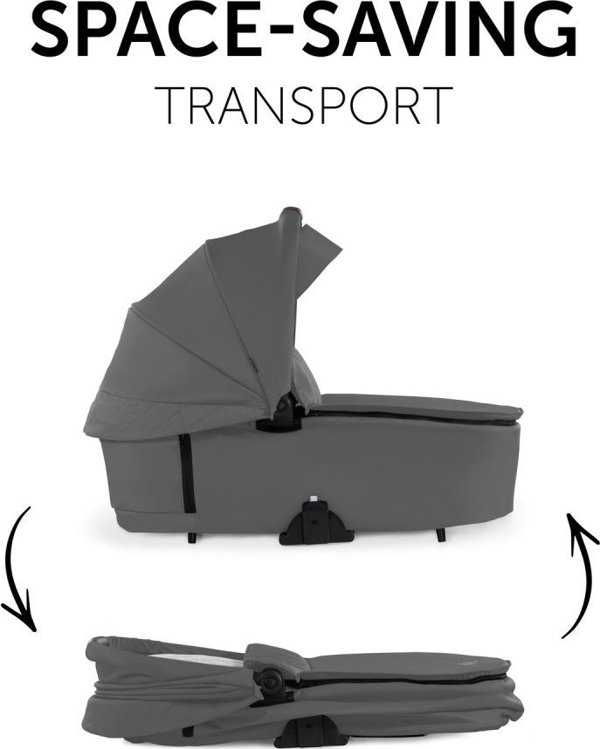 Hauck HAUCK carry Cot WALK N CARE, Dark Grey, 165423