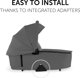 Hauck HAUCK carry Cot WALK N CARE, Dark Grey, 165423
