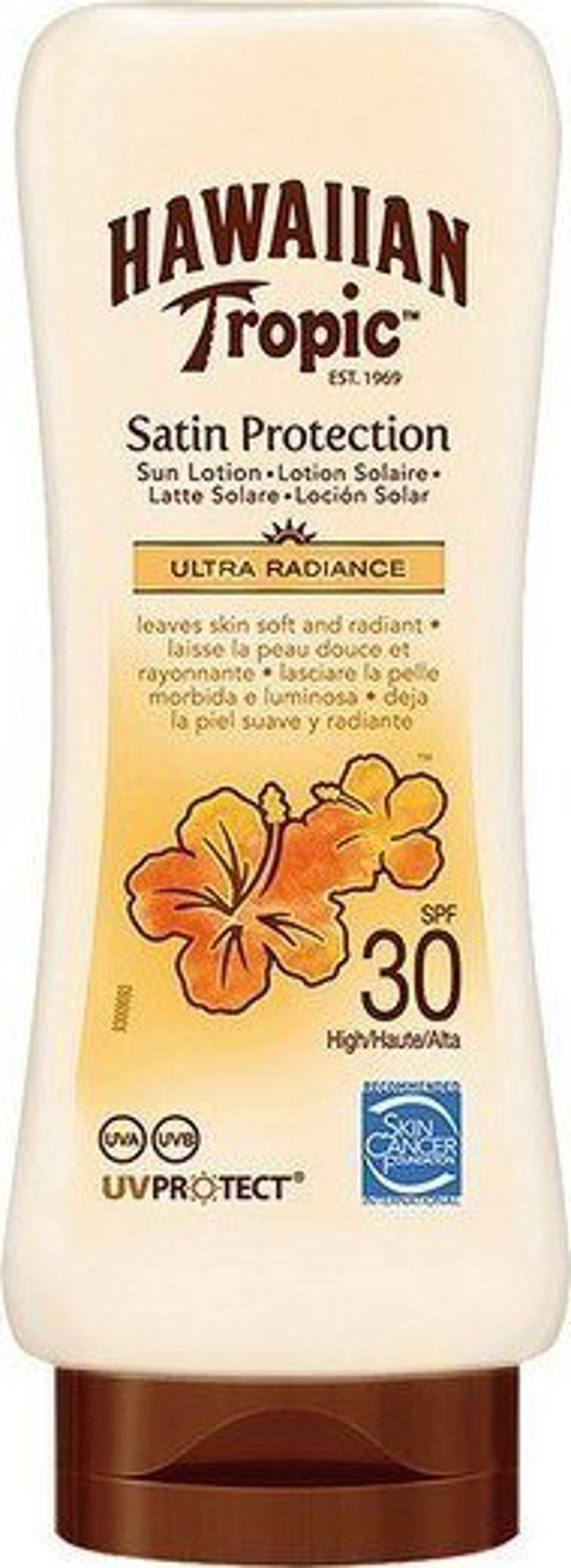 Hawaiian Tropic Αντηλιακό Γαλάκτωμα Satin Protection Ultra Radiance Hawaiian Tropic - Spf 50 - 180 ml