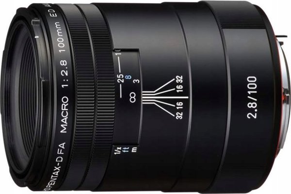 HD Pentax D-FA 100mm f/2.8 Macro ED AW φακός, μαύρο