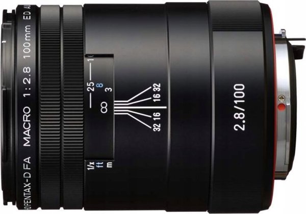 HD Pentax D-FA 100mm f/2.8 Macro ED AW φακός, μαύρο