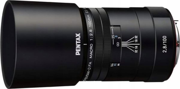 HD Pentax D-FA 100mm f/2.8 Macro ED AW φακός, μαύρο