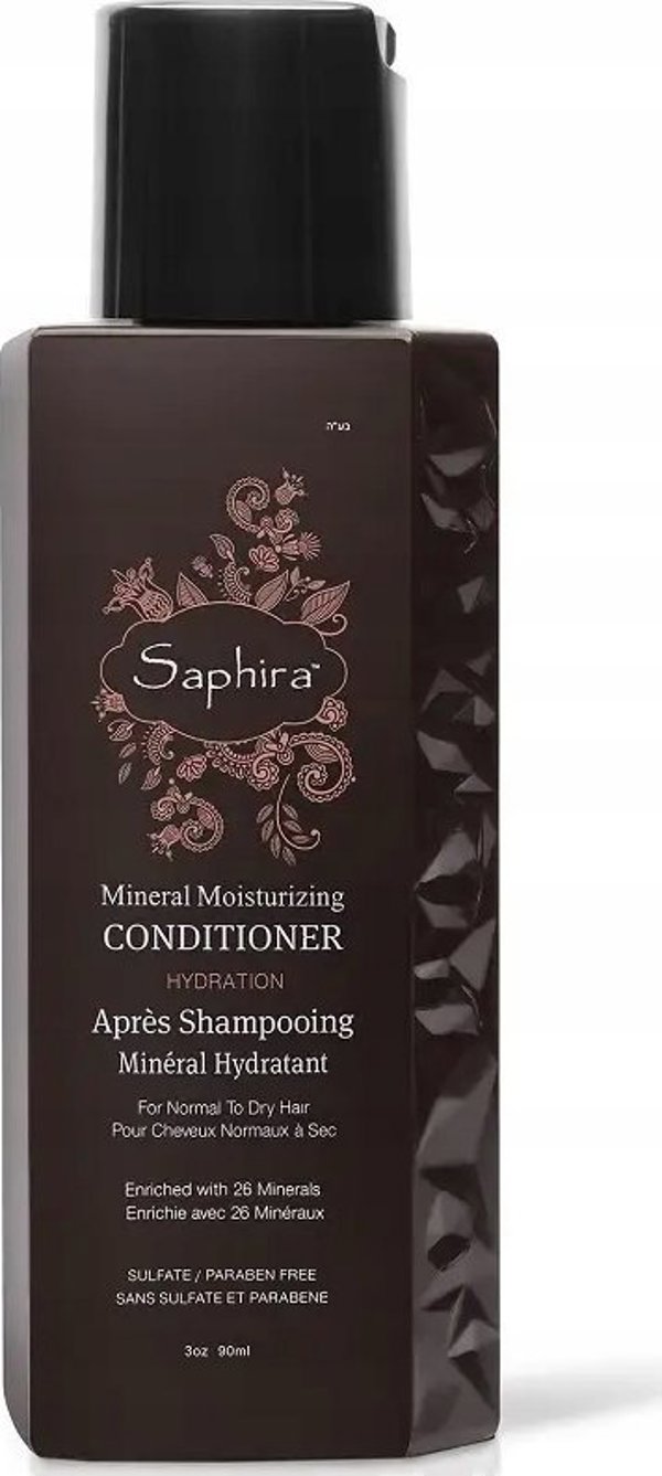Health and Beauty Saphira Mineral Moisturizing Conditioner ενυδατικό μαλακτικό με μέταλλα της Νεκράς Θάλασσας, 90 ml