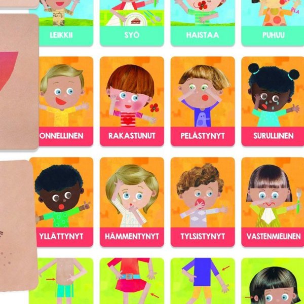 Headu HEADU Κάρτες Flash Emotions and Actions Montessori (Στα Φινλανδικά)
