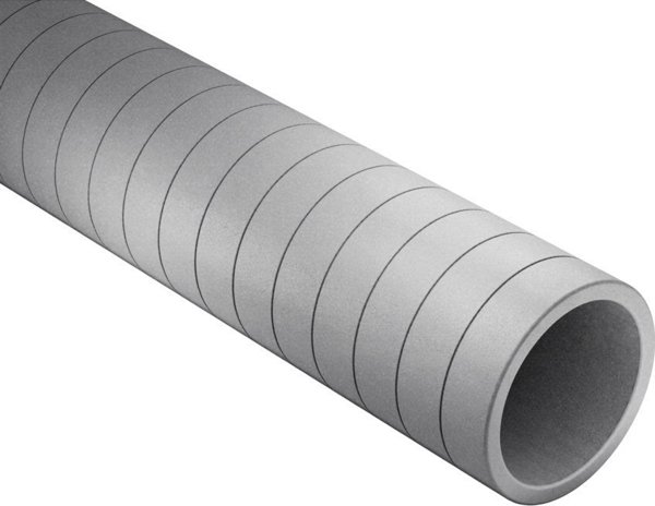 Heatpex Aria Aduro Σωλήνας Αεραγωγού 125mm, Μήκος 1m, Μονωμένος με Γραφίτη, Αντιμικροβιακός