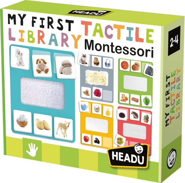 Headu HEADU Montessori My First Tactile Library educative game