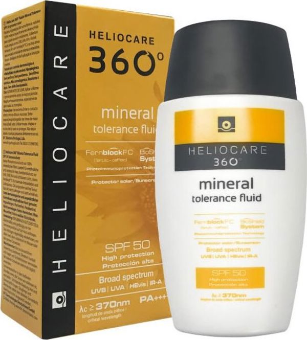 Heliocare 360 Mineral Tolerance SPF50 Αντηλιακό Προσώπου για Ευαίσθητες Επιδερμίδες 50ml