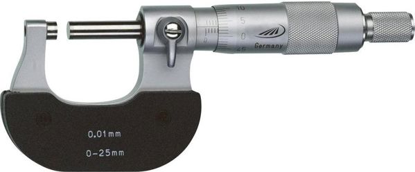 Helios-Preisser Εξωτερικό μικρόμετρο din 863-1 εύρος 0-25 mm διαίρεση 0,01 mm preisser (0800501)