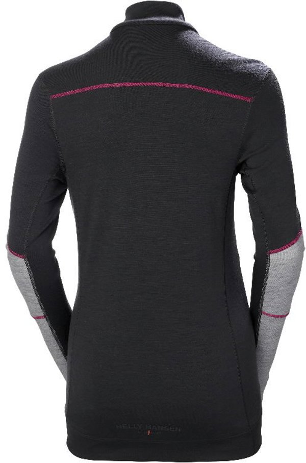 Helly Hansen Γυναικεία Φανέλα HELLY HANSEN Lifa Merino Crewneck, Γκρι/Μαύρο XL