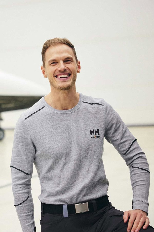 Helly Hansen Υποκάμισο HELLY HANSEN Lifa Merino Crewneck, γκρι M