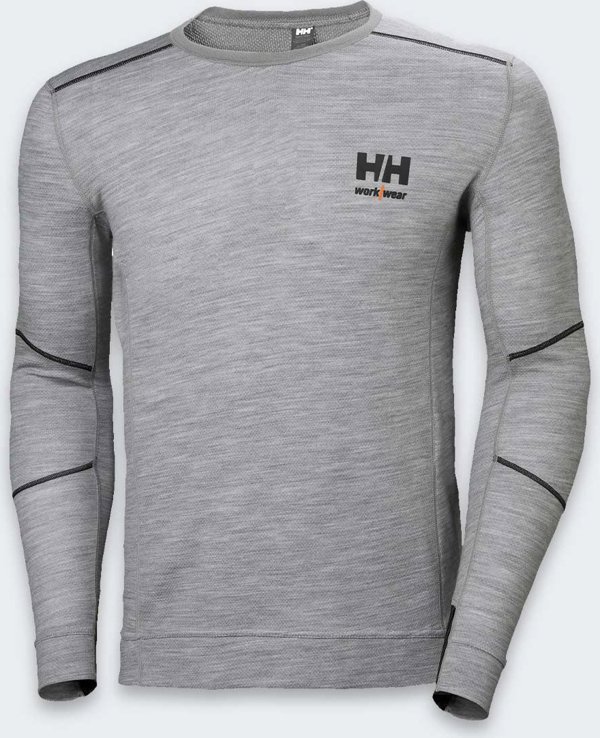 Helly Hansen Υποκάμισο HELLY HANSEN Lifa Merino Crewneck, γκρι XL