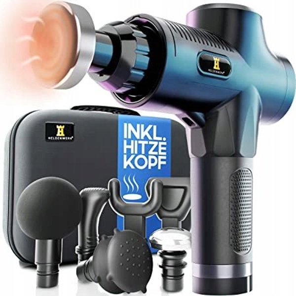 Heldenwerk Massage Gun - Massage gun incl. 7 massage heads Black