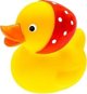 Hencz Toys Πάπια Μπάνιου Mom's Care με Μαντήλι, Παιχνίδι για Μωρά 0+, Χωρίς BPA, Πολυχρωμη