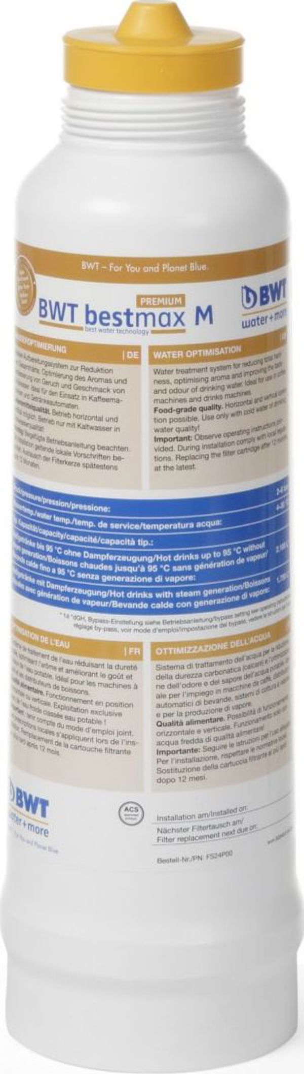 Hendi Φίλτρο Νερού BWT Bestmax Premium M 8217570, 5 Σταδίων Φιλτραρίσματος για Καφετιέρες και Φούρνους Combi