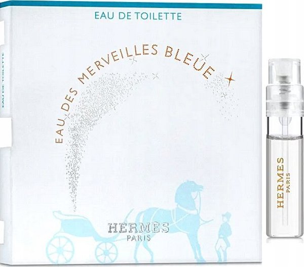 Hermès Hermes, Eau des Merveilles Bleue, Eau του Toilette, Για γυναίκες, 2 ml *Φιαλίδιο για γυναίκες
