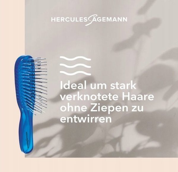 Hercules Hercules Βούρτσα για το ξεμπέρδεμα των μαλλιών, μπλε, Small HER8104