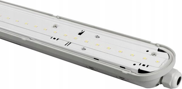 Ερμητικός φωτιστικός σώμα TRI-PROOF, 230Vac, 40W, 150lm/W, 118cm, IP65, IK08, 4000K, LINKER, LED line PRIME