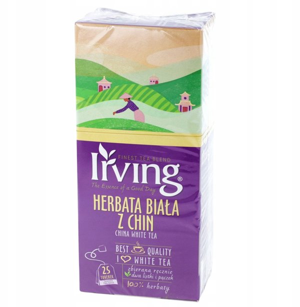 Λευκό τσάι με σμέουρα Irving 10x4g φακελάκια μεγάλου μεγέθους
