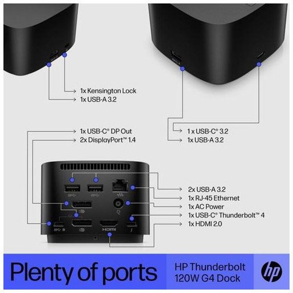 Hewlett Packard (HP) HP Thunderbolt 120W G4 Dock