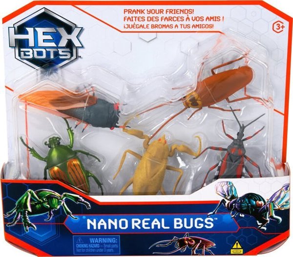 Hexbug HEX BOTS διαδραστικό παιχνίδι Nano Real Bugs 5 πακέτο