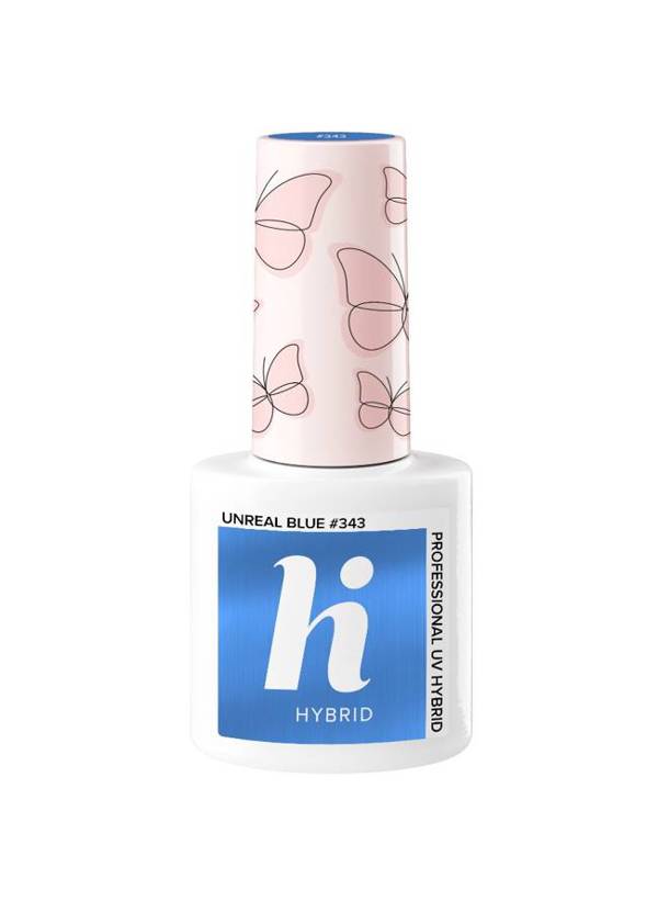 Hi Hybrid Υβριδικό Βερνίκι Νυχιών Butterfly #343 Unreal Blue 5ml