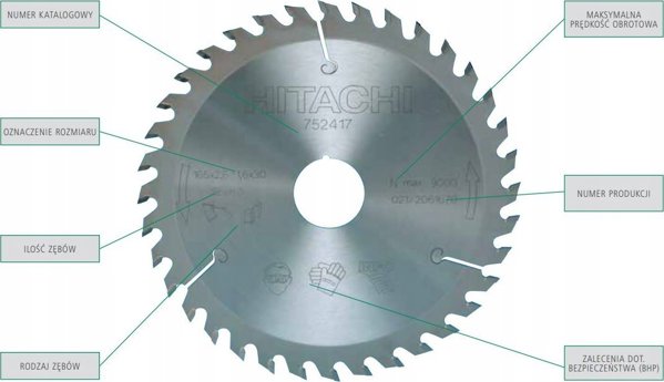 Δίσκος κοπής ξύλου Hikoki 190x30mm HITACHI 48 δόντια