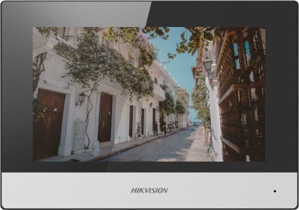 Hikvision Εσωτερικός Πίνακας Θυροτηλεόρασης DS-KH6320-WTE2-W 7" Wi-Fi, Λευκό