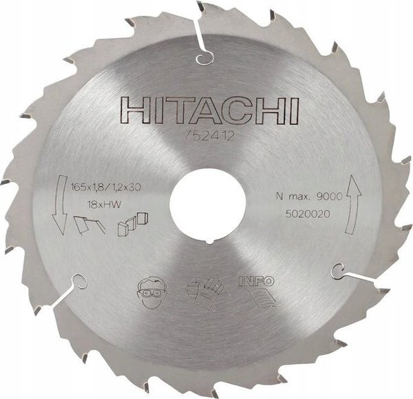 Δίσκος κοπής ξύλου Hikoki HiKOKI 165x30mm Z18