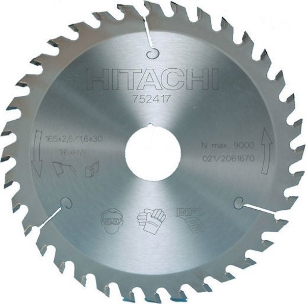 Δίσκος κοπής ξύλου Hikoki HiKOKI 165x30mm Z18