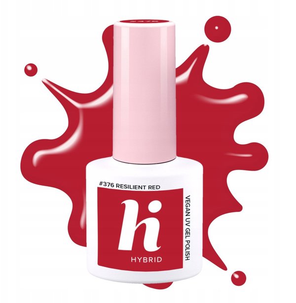 Hi Hybrid Βερνίκι Νυχιών 376 IT GIRL Ανθεκτικό Κόκκινο 5ml