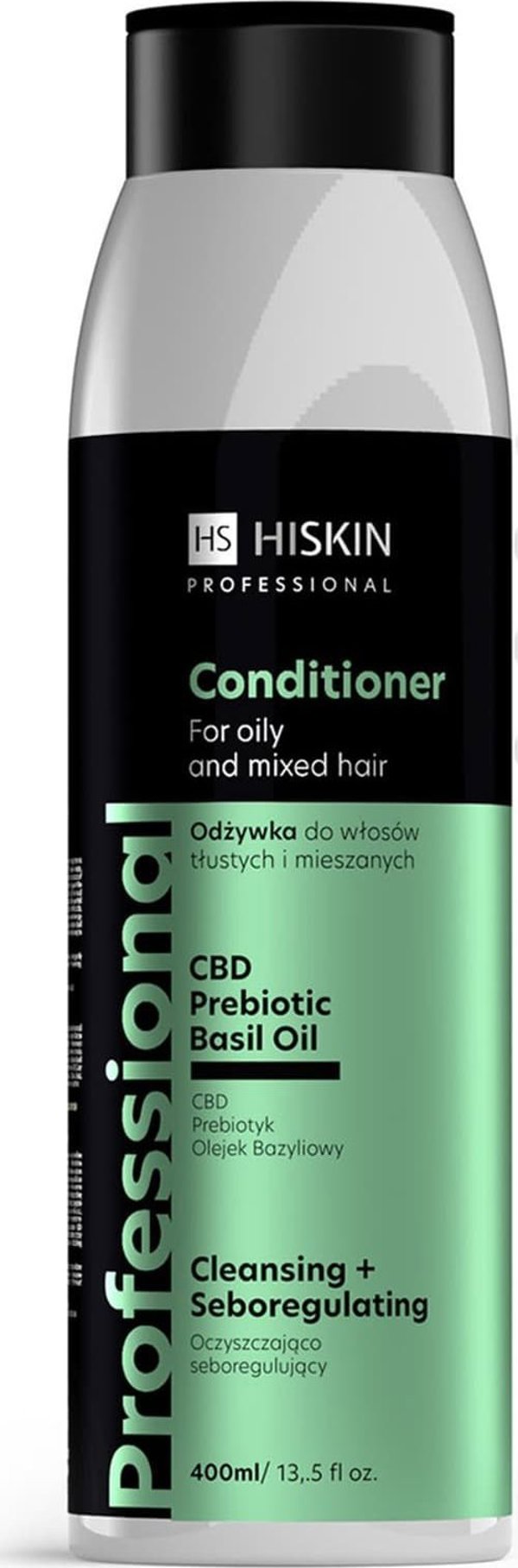 HiSkin HISKIN Επαγγελματικό Conditioner για λιπαρά και μικτά μαλλιά - καθαριστικό και ρυθμιστικό σμήγματος 400 ml