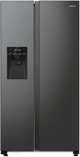 Ψυγείο Hisense NoFrost 566 L ύψος 179 cm μαύρο ατσάλι - SBS