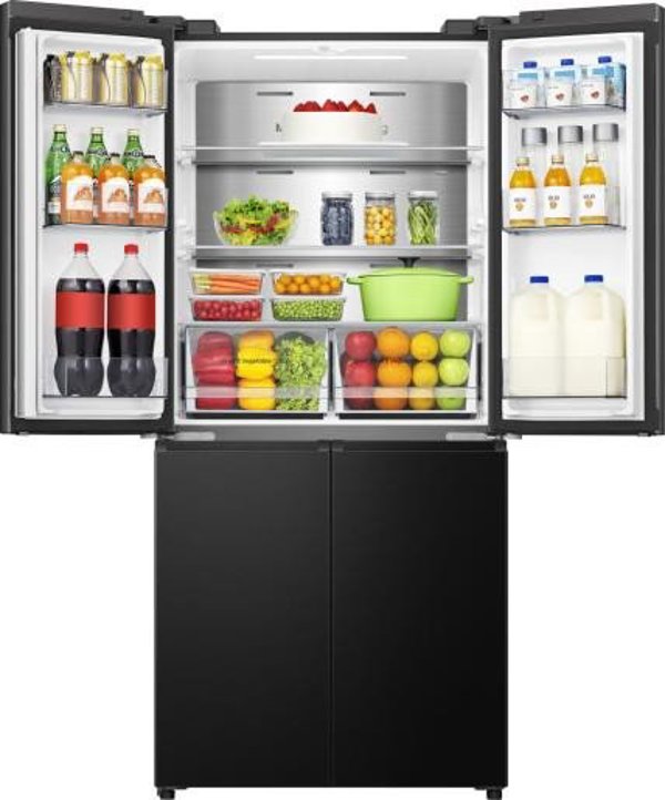 Hisense Cross Door No Frost 483 L ύψος 179 cm μαύρο - SBS Ψυγείο