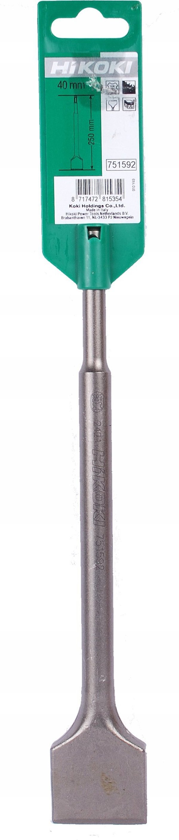 Hitachi Φαρδύ καλέμι 250x40mm με λαβή SDS-plus A751592