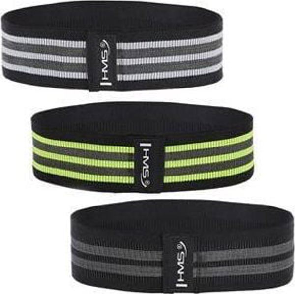 Σετ HMS Hip Band HB20 διαφορετικά επίπεδα αντίστασης σε πολυχρωμία 3 τεμ.