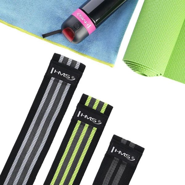Σετ HMS Hip Band HB20 διαφορετικά επίπεδα αντίστασης σε πολυχρωμία 3 τεμ.