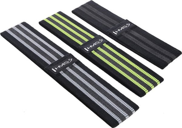 Σετ HMS Hip Band HB20 διαφορετικά επίπεδα αντίστασης σε πολυχρωμία 3 τεμ.