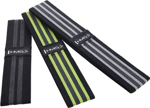 Σετ HMS Hip Band HB20 διαφορετικά επίπεδα αντίστασης σε πολυχρωμία 3 τεμ.