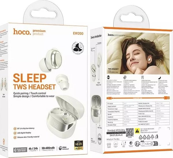 Ασύρματα ακουστικά Bluetooth Hoco EW200 TWS - Λευκό 14452158 6942007632645