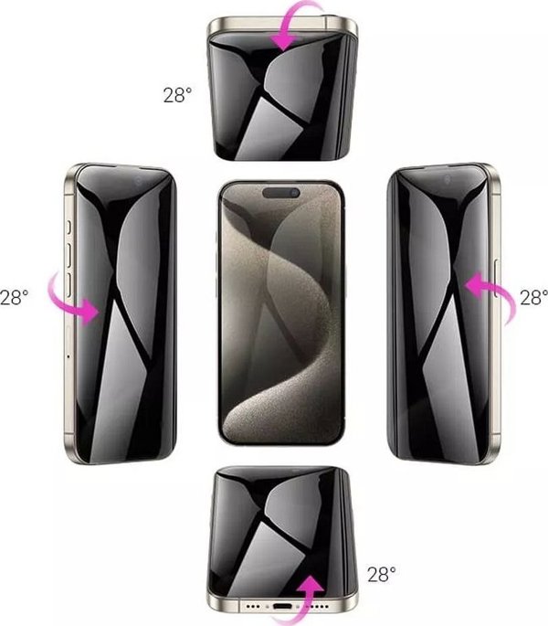 Hoco HOCO γυαλί ασφαλείας 360-degree privacy για IPHONE 15 Plus